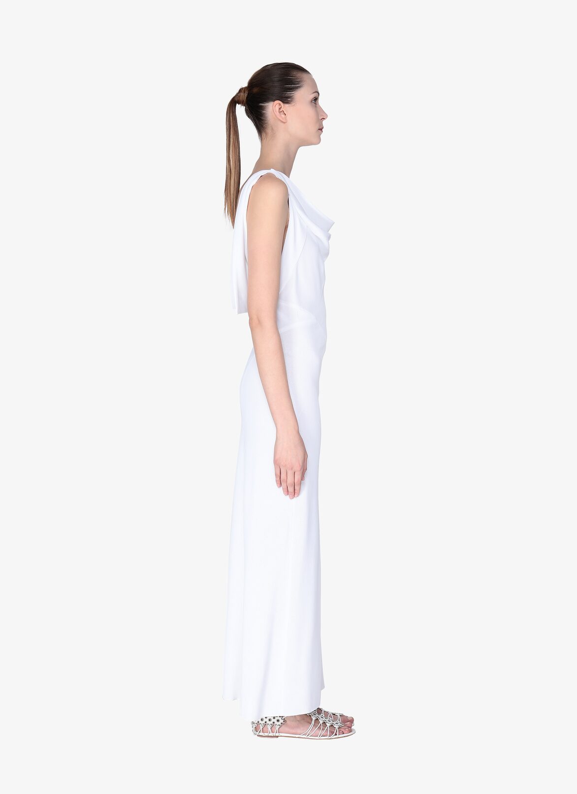 Long Dress ALAÏA WHITE LONG DRESS